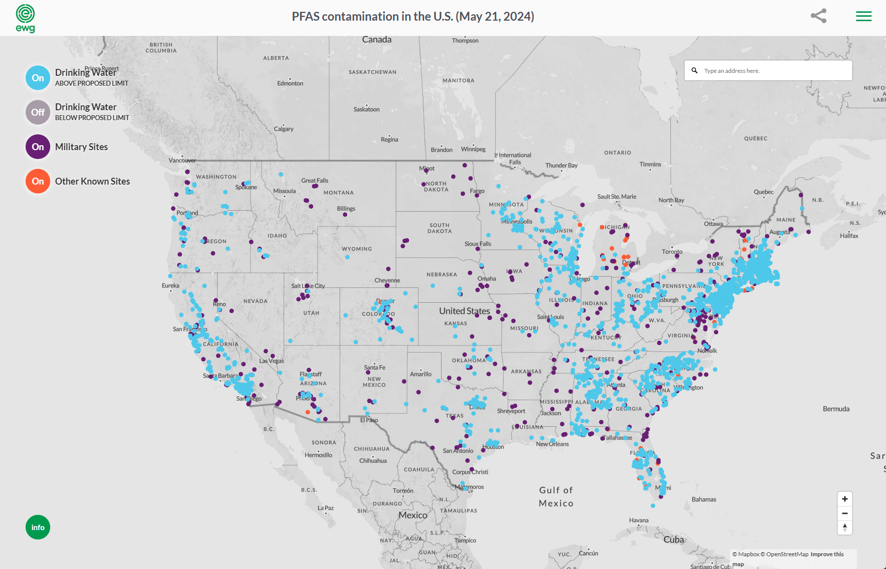 PFAS Contamination Sites